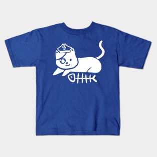 Funny Cat Pirate Kids T-Shirt